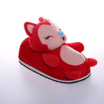 do luxuoso cor-de-rosa do Fox vermelho de 30cm decoração macia da casa do luxuoso dos deslizadores dos desenhos animados