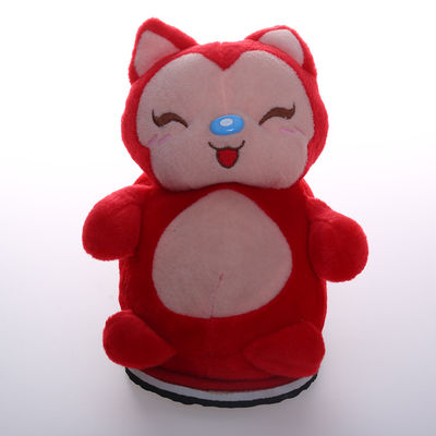 do luxuoso cor-de-rosa do Fox vermelho de 30cm decoração macia da casa do luxuoso dos deslizadores dos desenhos animados