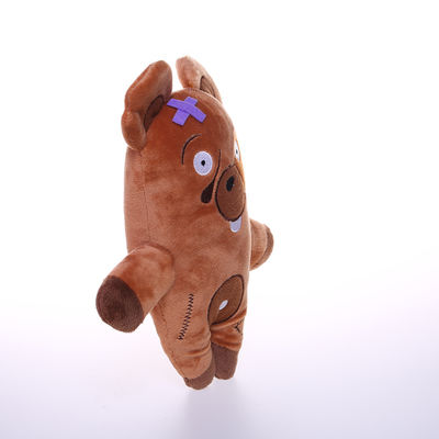 Os brinquedos interativos personalizados do luxuoso dos animais de estimação encheram brinquedos da mastigação 20cm