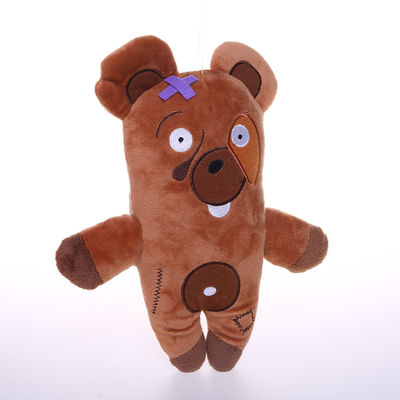 Os brinquedos interativos personalizados do luxuoso dos animais de estimação encheram brinquedos da mastigação 20cm