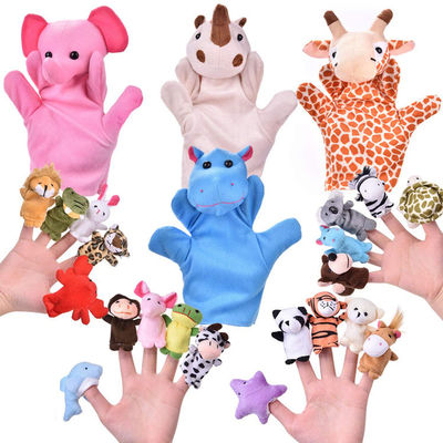 boneca macia animal dos fantoches de mão do luxuoso interessante de 20cm para bebês