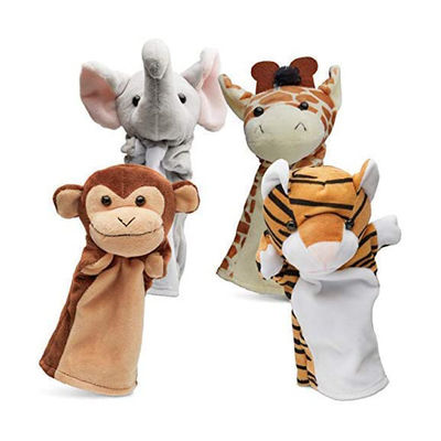 boneca macia animal dos fantoches de mão do luxuoso interessante de 20cm para bebês