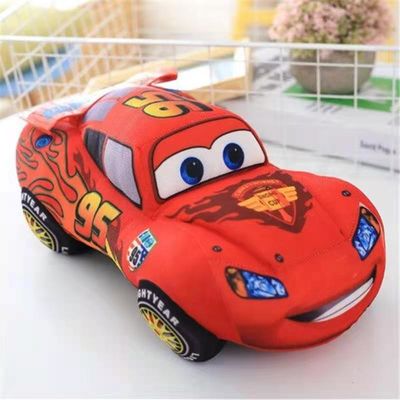 carro vermelho enchido Toy Printing Logo de Mcqueen do carro de 25cm desenhos animados feitos sob encomenda