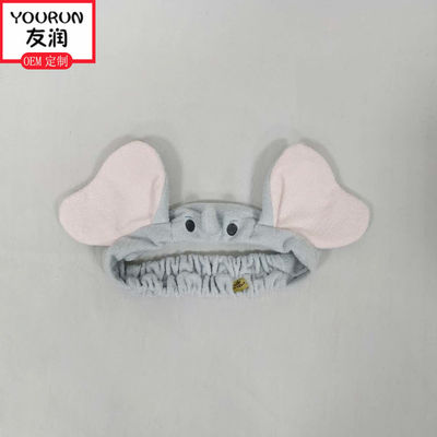 Faixa de voo bonito Toy Accessories macio do cabelo do luxuoso da cara da lavagem da orelha de elefante