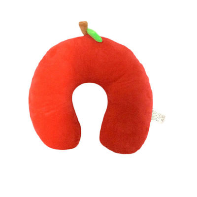 Curso reencadernado lento Nap Plush Neck Pillow do descanso do algodão vermelho U da memória