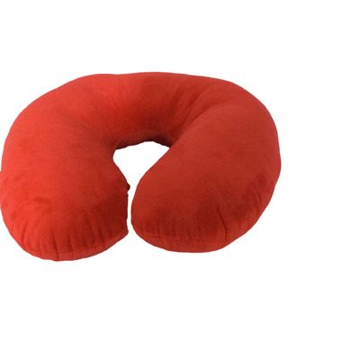 Curso reencadernado lento Nap Plush Neck Pillow do descanso do algodão vermelho U da memória