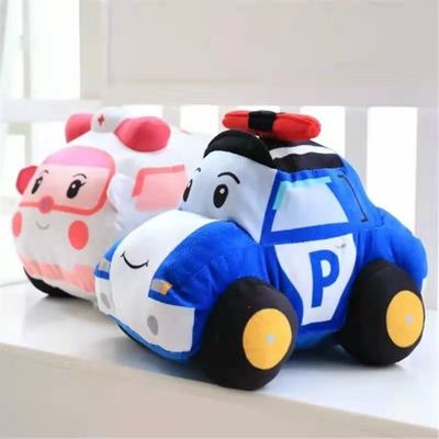 presente amigável do menino de Polly Ambulance Plush Police Car do algodão de 25cm Eco