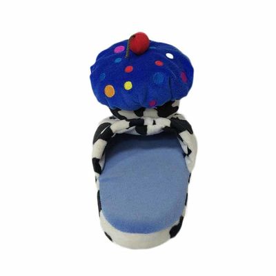 Vaca de leiteria azul Flip Flop Plush Stuffed Animal macio que modela a decoração da casa do luxuoso