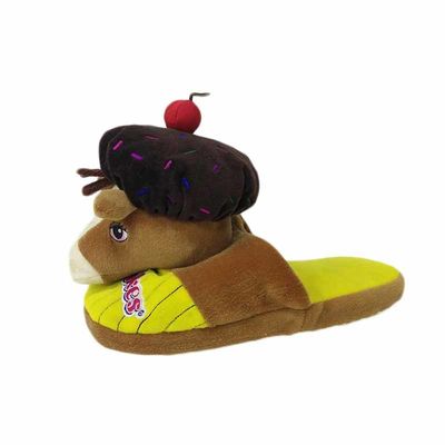 Bicho de pelúcia macio amarelo do luxuoso da vaca de leiteria que modela o luxuoso Flip Flop