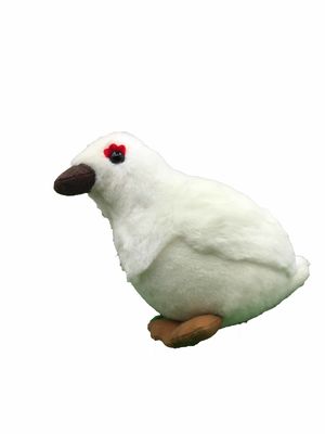 Brinquedos pequenos do luxuoso do bicho de pelúcia do pássaro da pomba branca da simulação