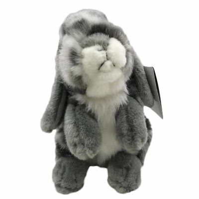 de Gray Stuffed Bunny Valentine alto da boneca do luxuoso do coelho da simulação de 30cm presente do dia de S '