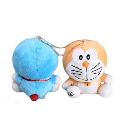 Dingdang inodoro seguro Cat Plush Keychain Pp Cotton encheu Cat Keychain