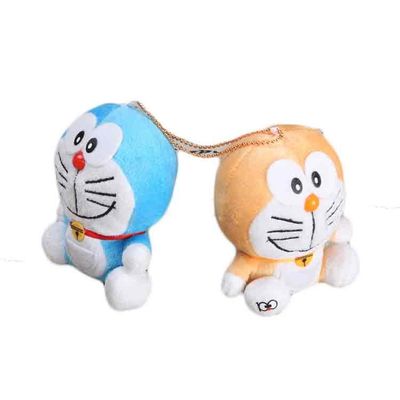 Dingdang inodoro seguro Cat Plush Keychain Pp Cotton encheu Cat Keychain
