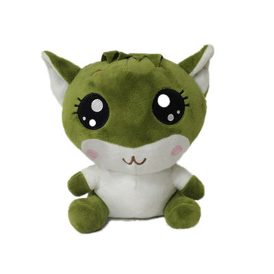 Presente verde das crianças de Cat Toy Detetive Soft Cuddly Toy do algodão bonito dos PP