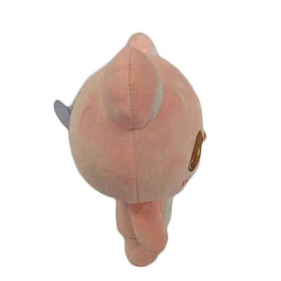 O copo de Cat Soft Toy With Suction do rosa das crianças encheu o presente personalizado brinquedos do luxuoso