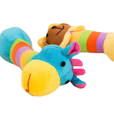 Os brinquedos resistentes do luxuoso dos animais de estimação do cão do molar da mordida descascam o descanso do luxuoso com som 20cm
