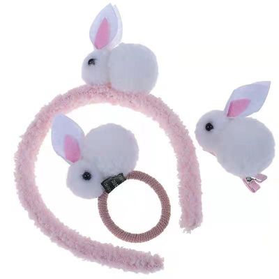 Mantilha Toy Accessories macio da corda do cabelo de Chiliren da faixa do luxuoso do coelho do OEM