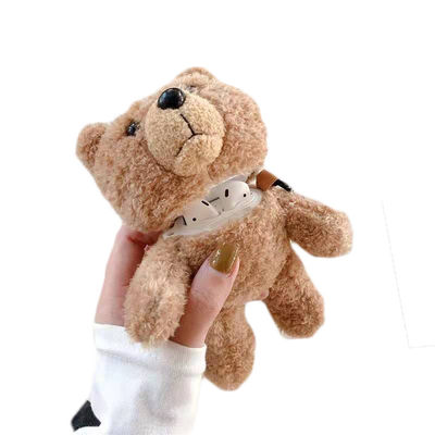 Luxuoso protetor da caixa dos auriculares de Teddy Bear Doll Apple Wireless