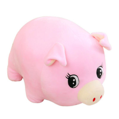 o porco amarelo cor-de-rosa do poliéster de 30cm encheu descanso do sono do animal de estimação dos brinquedos do luxuoso o grande