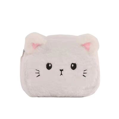 mochila pequena bonito da princesa Girl Cross Body Cat Plush Bag Fluffy Baby de 12*20cm