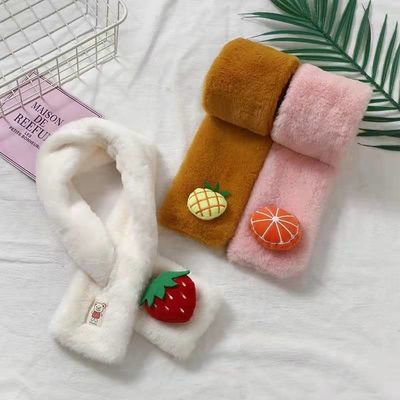 Versão Toy Accessories macio de Autumn Winter Plush Scarf Korean das crianças de Thickende