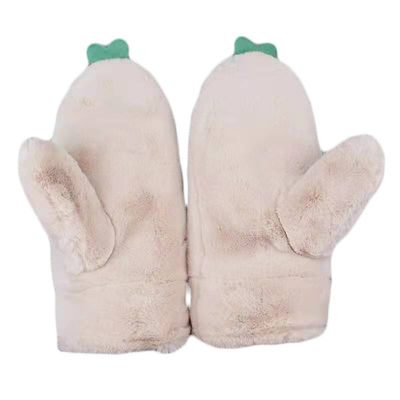 Menina de Plush Gloves For do estudante dos desenhos animados