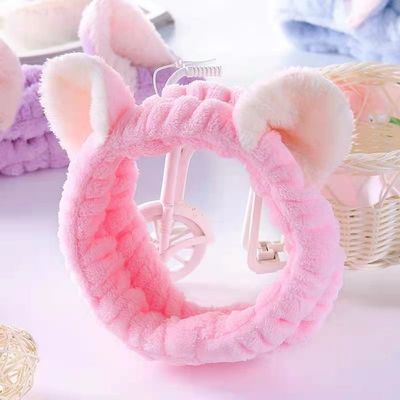 Faixa bonito Toy Accessories macio do cabelo do luxuoso da faixa de Cat Ears Simple Makeup Plush