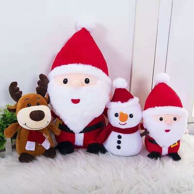 O bicho de pelúcia dos alces do Natal apresenta o luxuoso Toy For Tree Decorations do Natal
