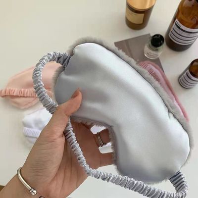 faixa de elástico Nap Plush Eye Mask Soft do cabelo do coelho do coração das meninas de 20cm Toy Accessories