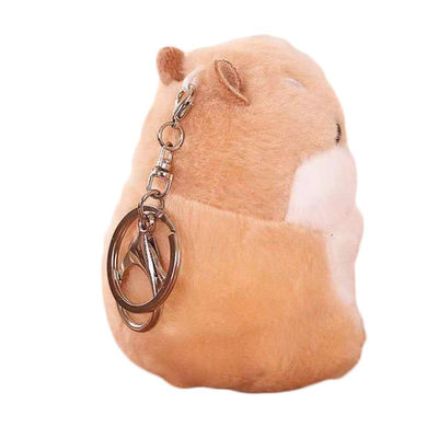Presente de aniversário Mini Plush Doll do pendente de Chubby Hamster Plush Keychain Bag