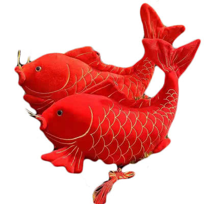 Pendente vermelho da decoração da casa da boneca da mascote do luxuoso da carpa do festival de mola