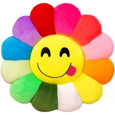 os brinquedos enchidos do luxuoso de 35*35cm girassol colorido descansam o coxim da cadeira do escritório