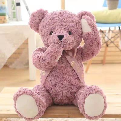 Boneca de pano bonito tímida 85cm de Rose Red Girl Sleep Cuddle Teddy Bear Plush Toys Small