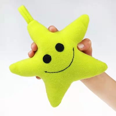 Brinquedos enchidos do luxuoso da estrela banho amarelo