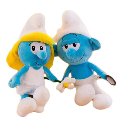 o luxuoso do Anime do bicho de pelúcia de Smurf dos desenhos animados de 40cm brinca o pai azul Blue Sister