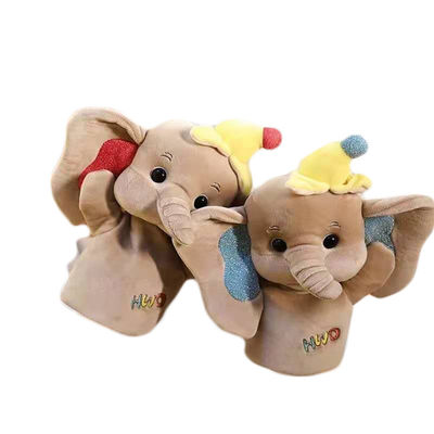 Os brinquedos do luxuoso do fantoche de mão do luxuoso da boneca de luva do elefante acalmam o bebê para dormir