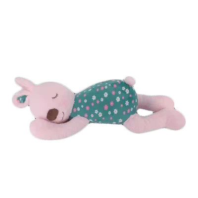o luxuoso animal macio de 40cm brinca o café ou o rosa do descanso do luxuoso do coelho do sono