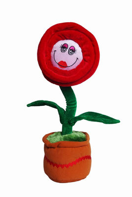 dança de 40cm e luxuoso em pasta do canto flor engraçada Toy Home Decoration Flower
