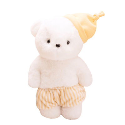 Chapéu lavável da mão 100g Teddy Bear Plush Toys With