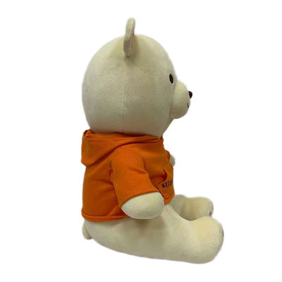 O OEM personalizou a camiseta vestindo e o chapéu da tela macia super de veludo da raposa de prata da boneca do urso do brinquedo do luxuoso do urso de peluche