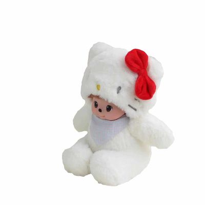 Anti brinquedo 20cm encapuçado resistente de desvanecimento da boneca do luxuoso da sujeira