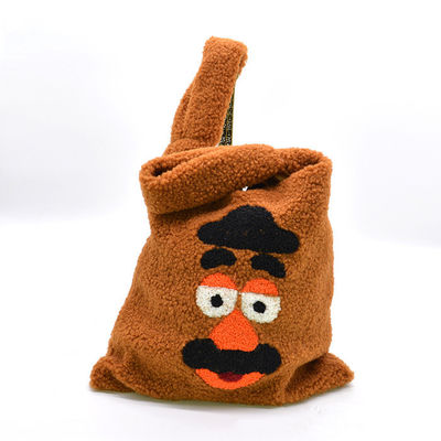 Saco de compras bordado do luxuoso das meninas para o inverno