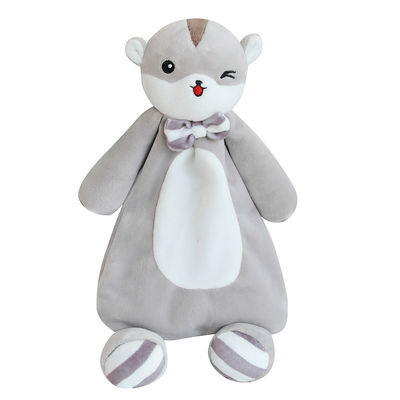 Toalha da saliva do bebê do luxuoso de Toy Non Shedding Animal Shaped do luxuoso da saliva dos desenhos animados do algodão