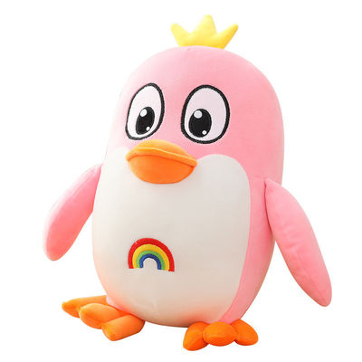 Luxuoso 20cm cor-de-rosa lavável Toy For Home Decoration do pinguim da mão do OEM