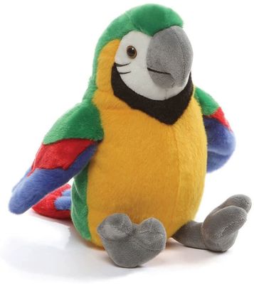 Luxuoso Toy With Polyester Fiber Stuffed da arara da simulação