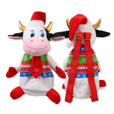 3D trouxa do luxuoso da vaca do Natal da modelagem 30cm para crianças