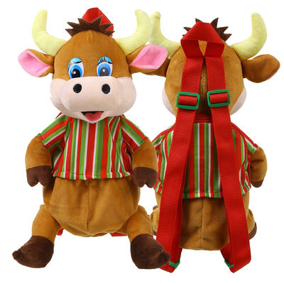 3D trouxa do luxuoso da vaca do Natal da modelagem 30cm para crianças