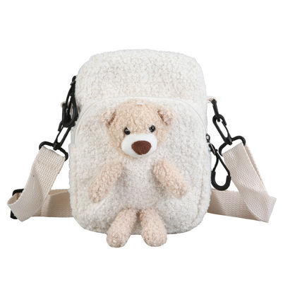 Nenhum luxuoso curto 3D Teddy Bear Bookbag das crianças do cheiro