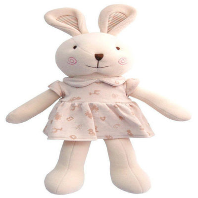 Os 25cm laváveis Bunny Soft Toy cor-de-rosa das crianças da mão