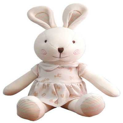 Os 25cm laváveis Bunny Soft Toy cor-de-rosa das crianças da mão